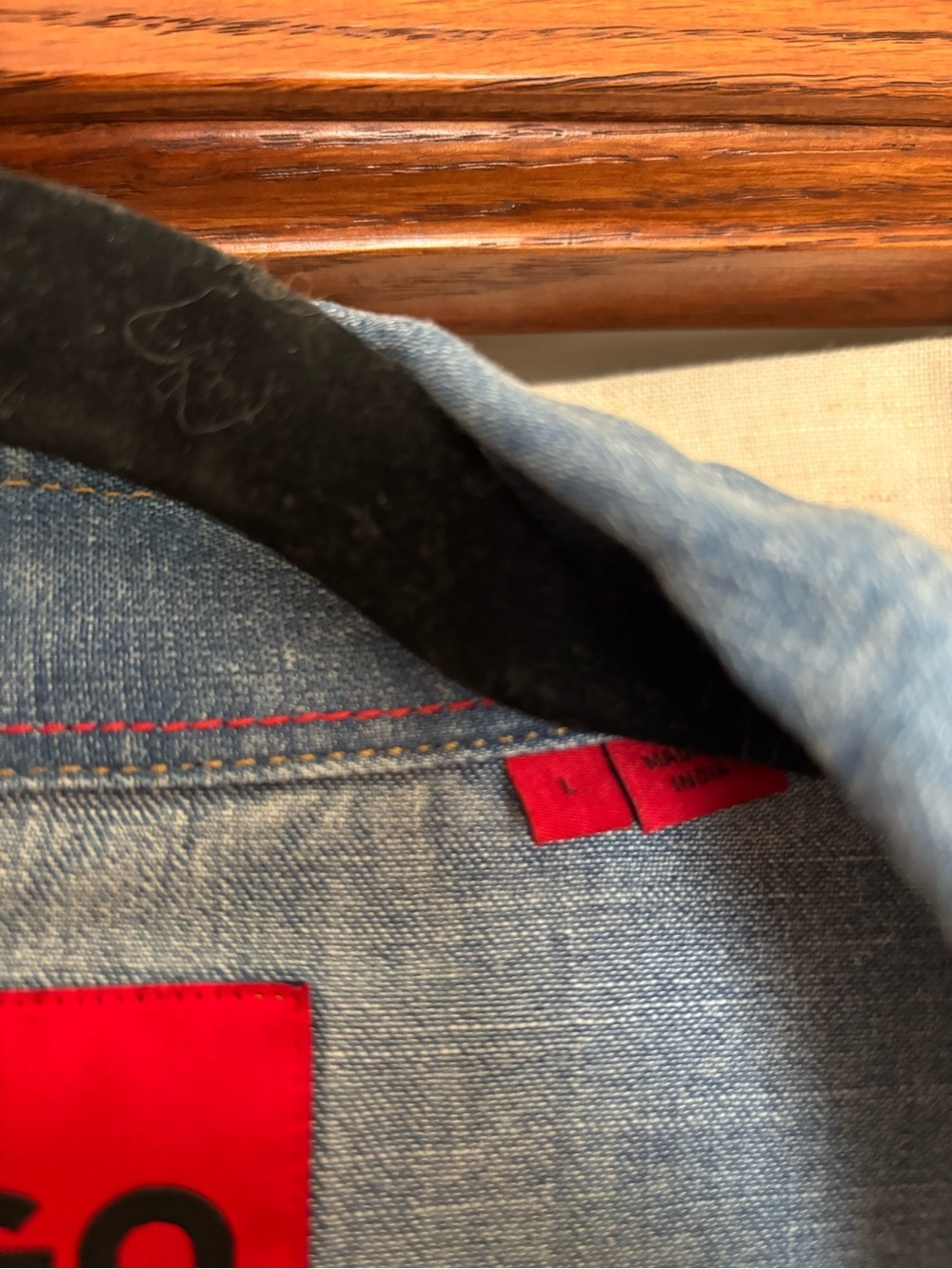 HUGO Elpazo denim shirt by HUGO BOSS - Picture 6 of 8